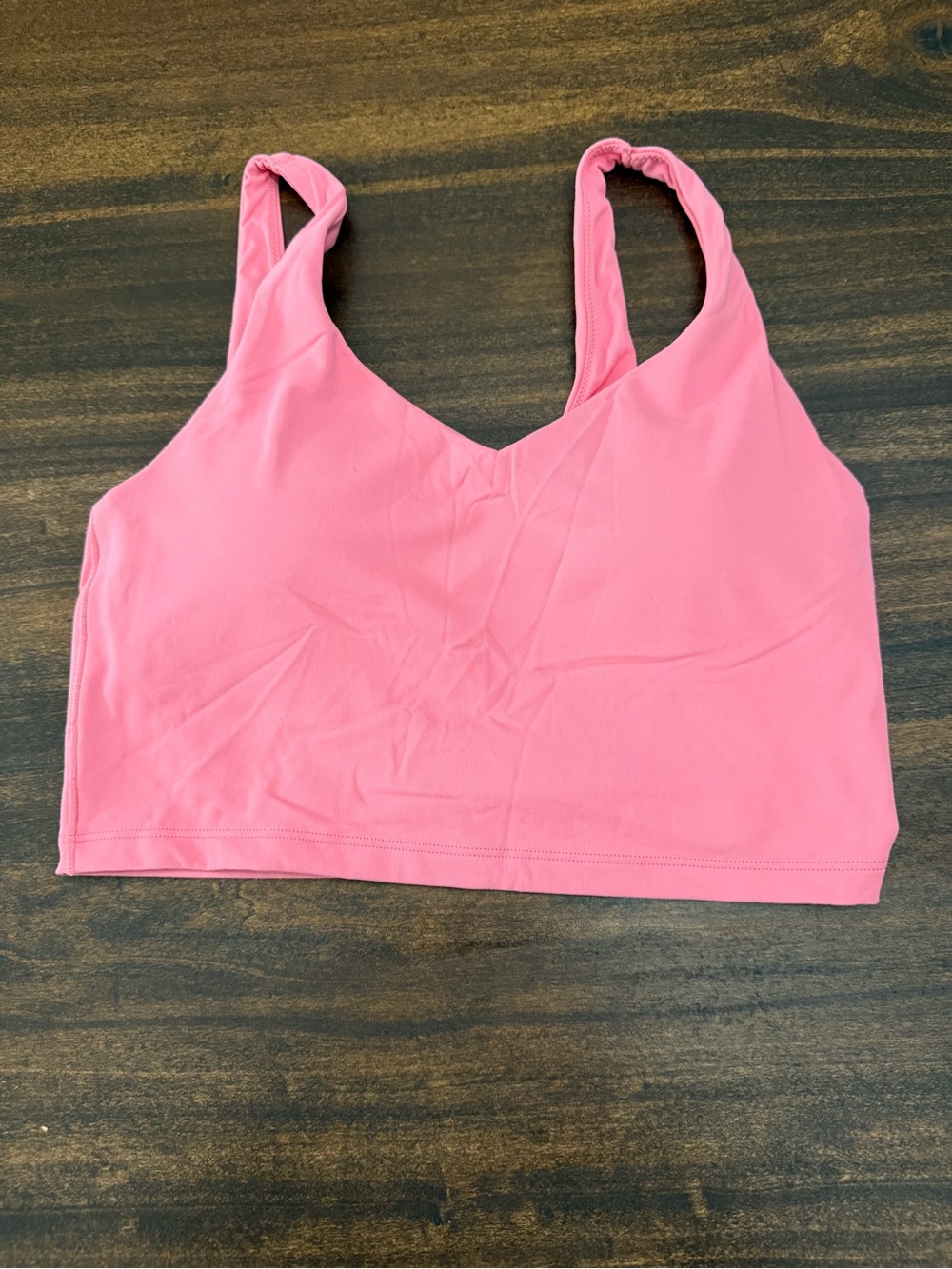 aerie Pink V-Neck Bralette Crop Top